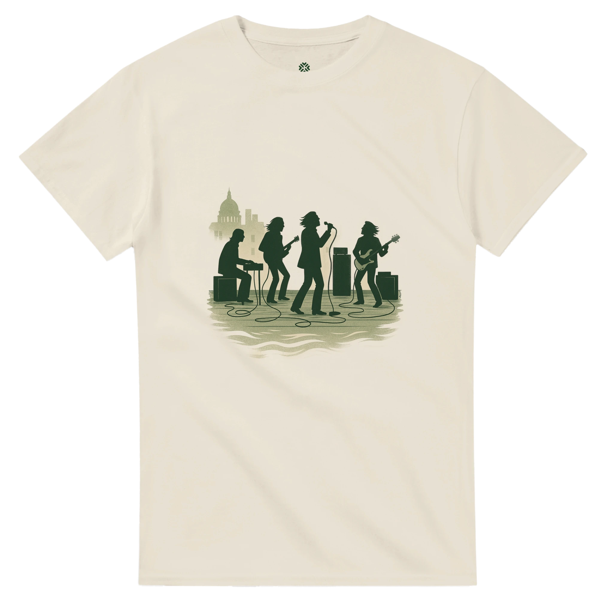 The Beatles Rooftop Jam Tee by Randomly Something