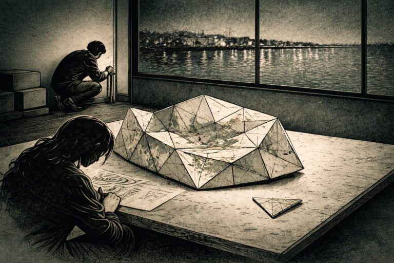 Dymaxion Map and the Locked Gate