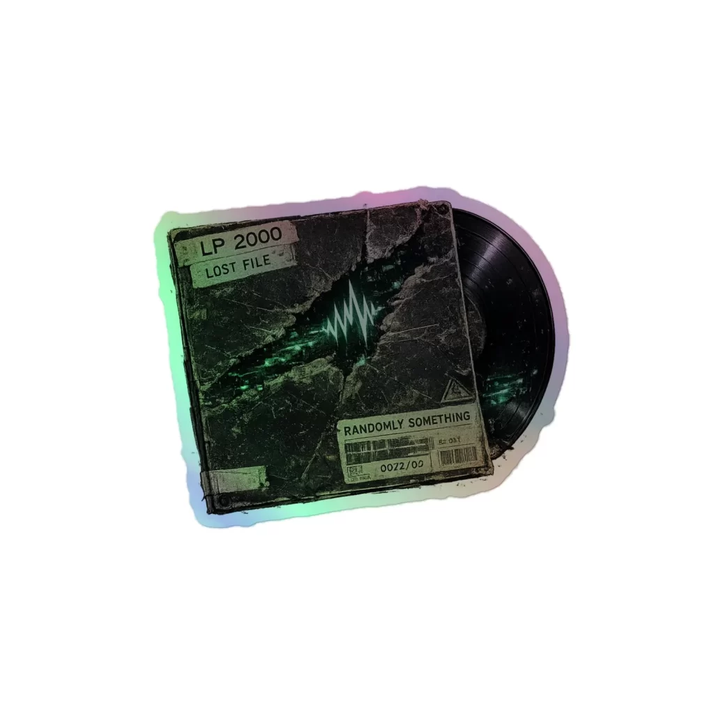 2000 Demo Era Holographic Sticker, Nu Metal Laptop Decal, Rock Music Gift